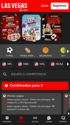 Casino en direct de Las Vegas - Sports mobiles