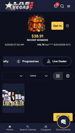 Las Vegas USA Mobile Live Dealer