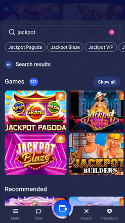 Jackpot mobile du casino Legzo