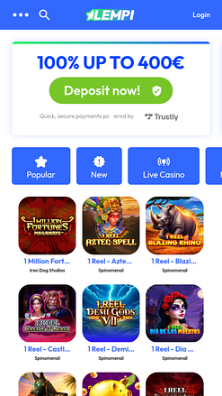 Lempi Casino Mobile Games