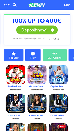 Lempi Casino Mobile Live Dealer