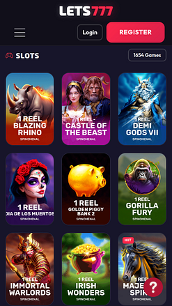 Jeux mobiles de casino Lets777