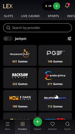 Sviluppatori di giochi per dispositivi mobili Lex Casino