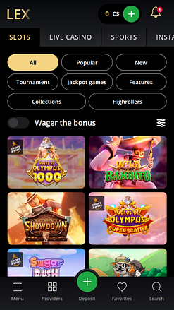 Giochi per dispositivi mobili di Lex Casino