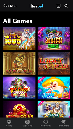 Librabet Casino Mobile Games
