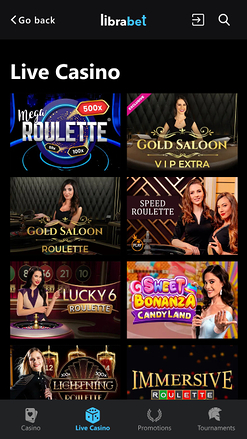 Librabet Casino Mobile Live Dealer