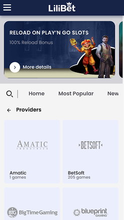 Lilibet Casino Mobile Game Developers