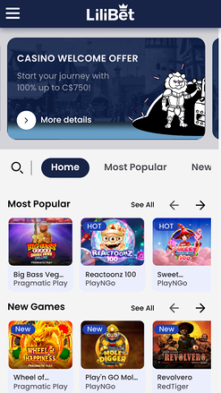 Lilibet Casino Mobile Games