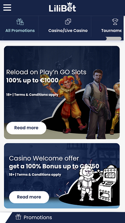 Lilibet Casino Mobile Promotions