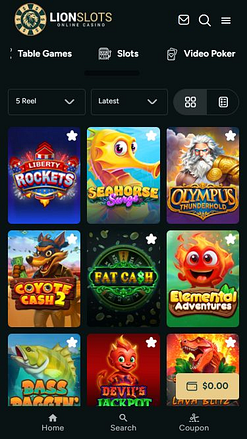 Мобильные игры казино Lion Slots