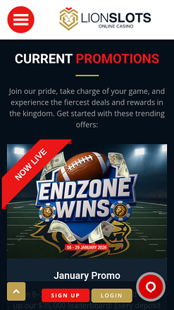 Lion Slots Casino Mobile-Aktionen
