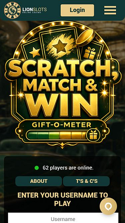 Сотри, Сопоставь и Выиграй в Lion Slots Casino для мобильных устройств