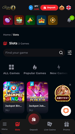 Casino en vivo con jackpot móvil