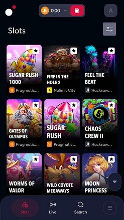 Мобильные игры Livecasino