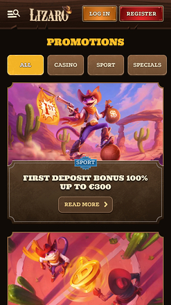 Акции казино Lizaro