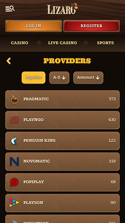 Разработчики игр для казино Lizaro