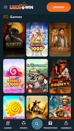 Jeux mobiles de casino Locowin