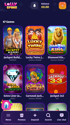 Lolly Spins Casino Mobile Jackpot