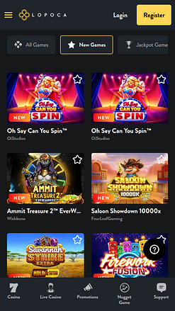 Lopoca Casino Mobile Games