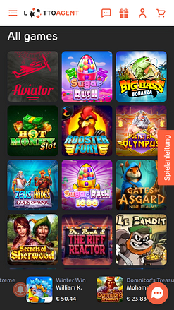 Jeux mobiles Lotto Agent