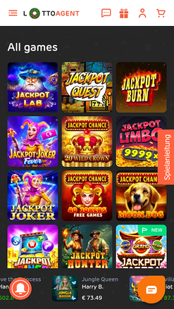 Jackpot mobile dell'agente Lotto