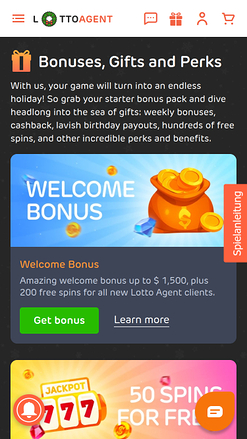 Promozioni mobili di Lotto Agent