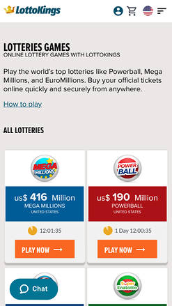 Lottokings Casino Mobile Lottery