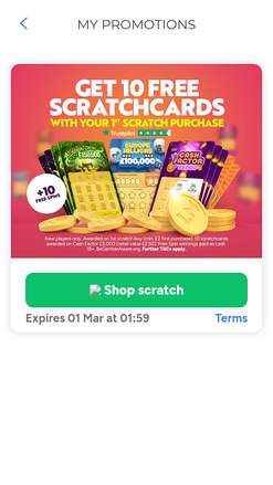 Lottomart Casino Mobile-Aktionen