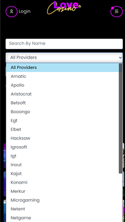 Développeurs du jeu mobile Lovecasino