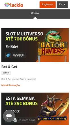 Luccia Casino Mobile-Aktionen