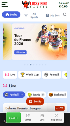 Lucky Bird Casino Mobile Sports