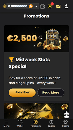 Promotions mobiles du casino Lucky Block