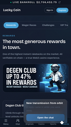 Lucky Coin Casino Mobile Promotions