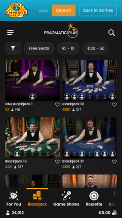 Casino mobile Lucky Emperor avec croupier en direct