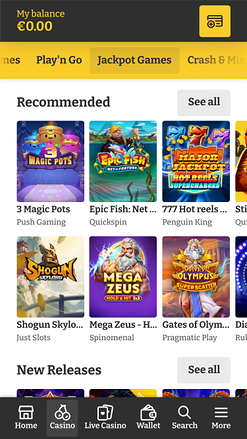 Jackpot mobile Lucky Spins