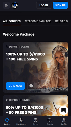 Promotions mobiles du casino Lucky Vibe