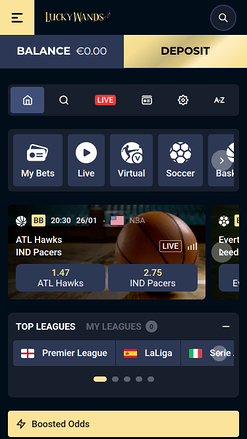 Lucky Wands Casino Mobile Sports
