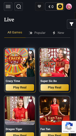 Casino mobile Lucky Wells avec croupier en direct