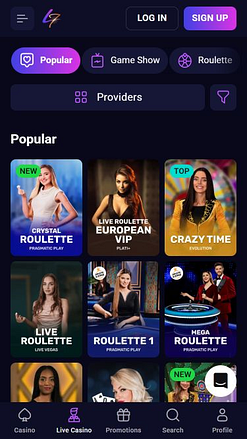 Revendeur mobile en direct Lucky7even