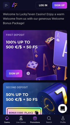 Мобильные акции Lucky7even