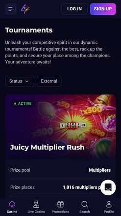 Tournois mobiles Lucky7even