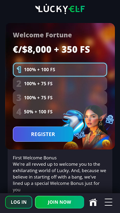 Luckyelf Casino Mobile Promotions
