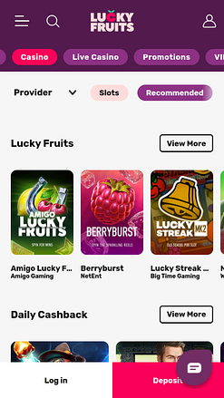 Мобильные игры казино LuckyFruits