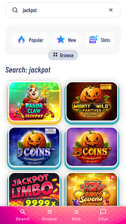 Jackpot móvil del casino Luckykong