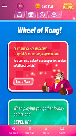 Promociones móviles del Casino Luckykong