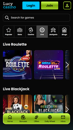 Lucy Casino Mobile Croupier en direct