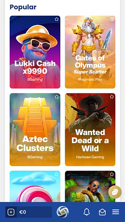 Jeux mobiles de casino Lukki