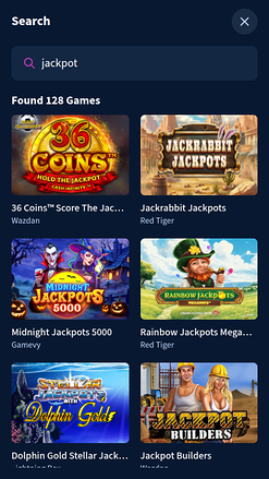 Jackpot mobile du casino LunarSpins