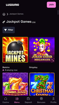 Lust Casino Мобильный джекпот