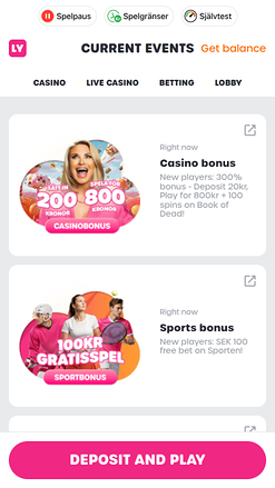Promotions mobiles du casino Lyllo